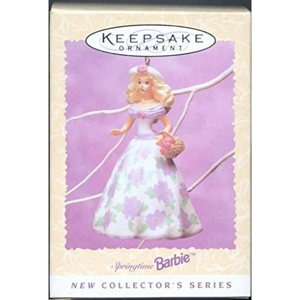 1995 Hallmark Keepsake Springtime Barbie New Collector's Series Ornament! 